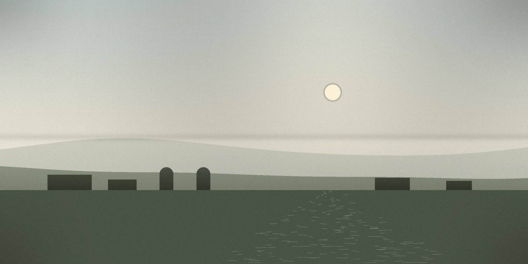 Still water at first light
