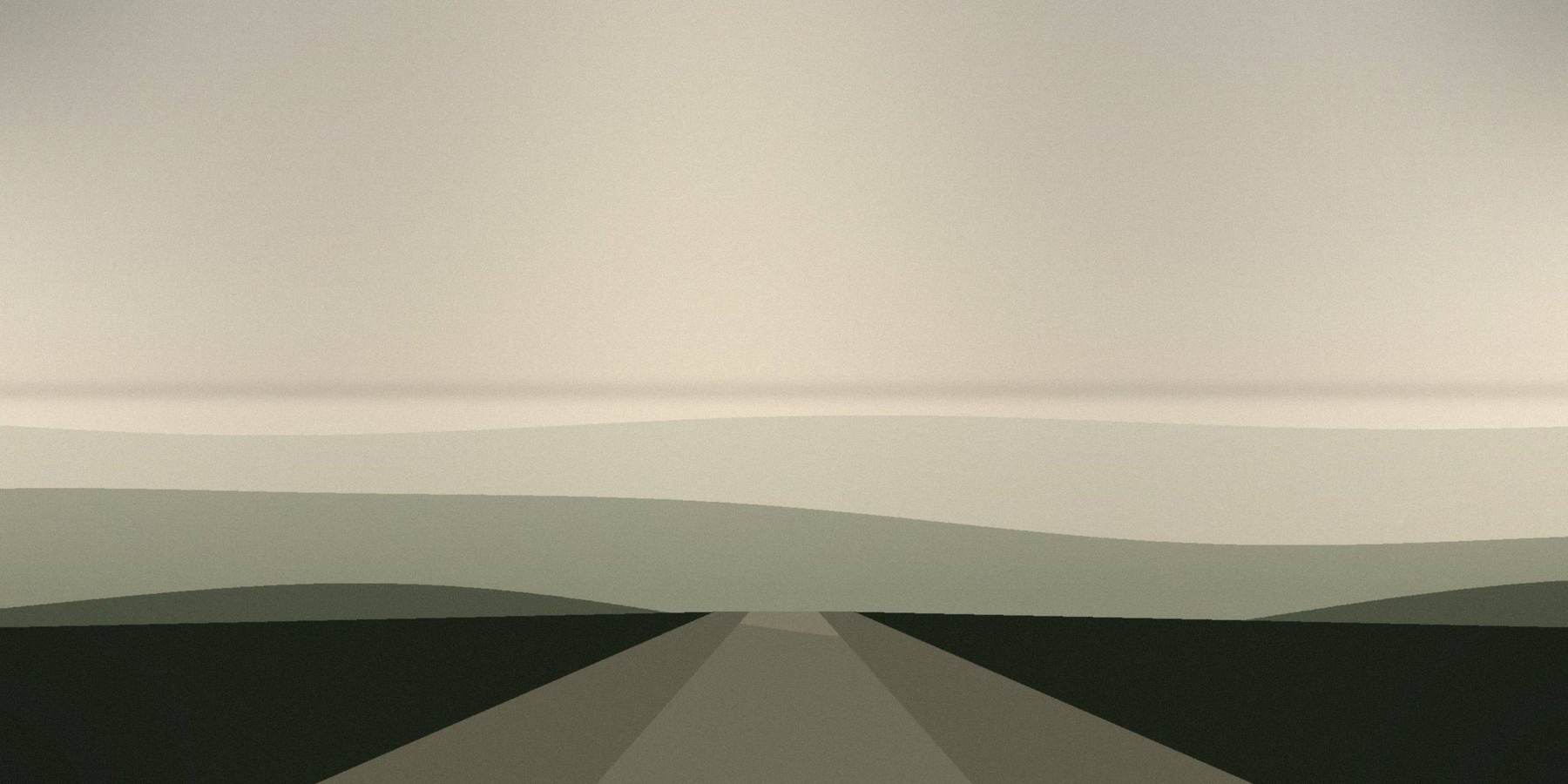 The road out at first light